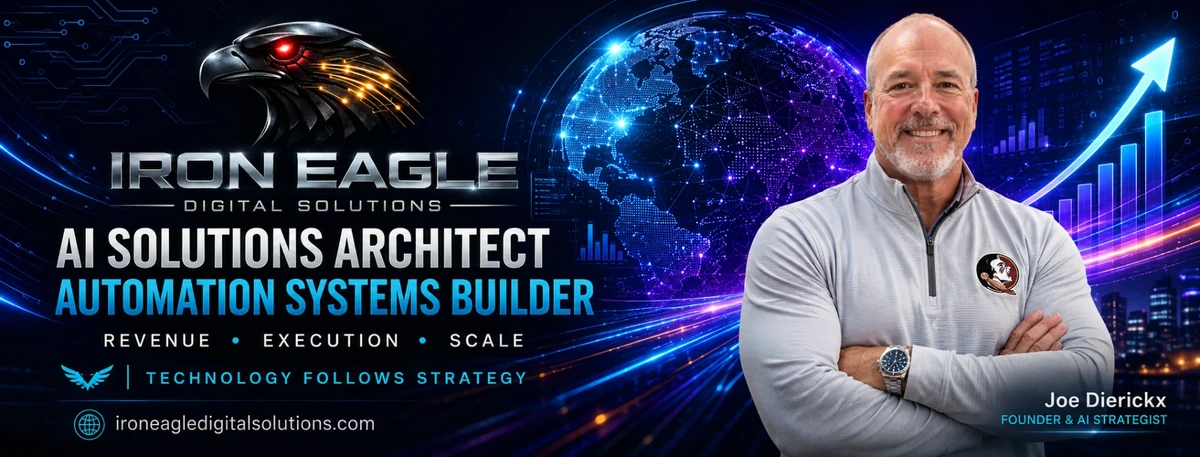 Joe Dierickx, founder of Iron Eagle Digital Solutions, AI strategist and executive leader